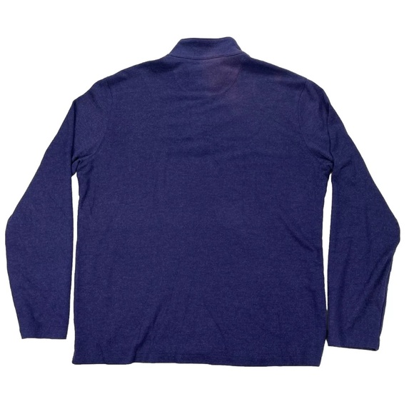 Mizzen+Main Fairway Pullover Men L Dark Blue 1/4 Zip Stretch Performance Golf - Picture 2 of 11